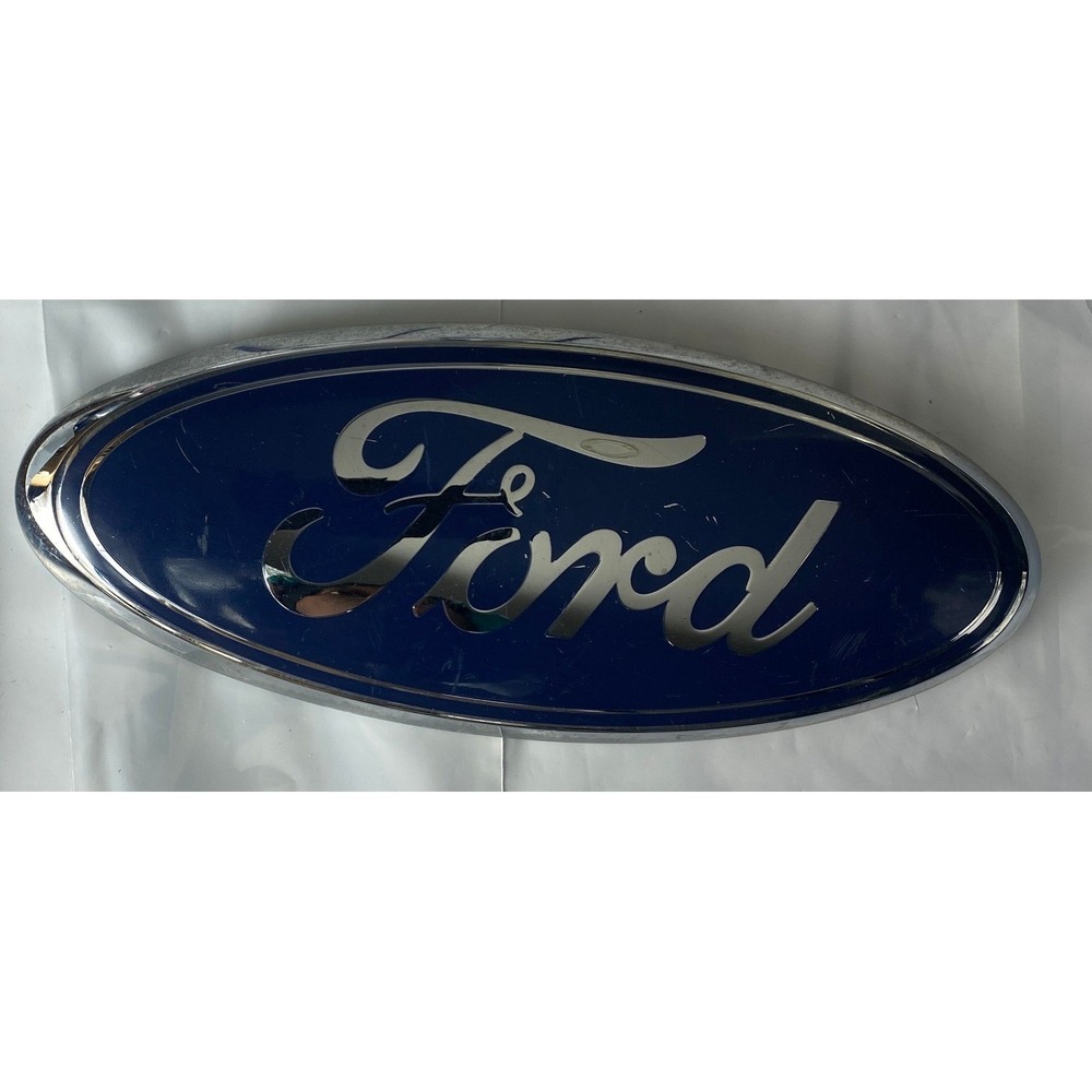 Ford Oval Emblem Logo Blue Silver Chrome Metal Script Car Truck Badge‎